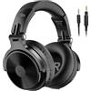 OneOdio Pro C Cuffie Bluetooth Wireless Over Ear Hi-Fi Stereo Audio Cuffie con Microfono CVC 8.0 80 Ore di riproduzione (Nero e Grigio)
