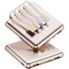 Sungive Power Bank 20000mAh con Cavi Multi-Integrati, Ricarica Rapida PD 22.5W, Fino a 6 Dispositivi Contemporaneamente, Compatta e Leggera(Oro champagne)