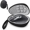 XileStore 1 Pezzo Logitech MX Master 4, resistente a urti polvere e schizzi, custodia protettiva EVA per mouse MX Master 4/3/3s (EVA, Nero)
