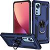 Verco Hybrid Armor Shield Case per Xiaomi 12 Lite 5G Custodia, estremamente resistente, con anello magnetico, per Xiaomi 12 Lite, blu