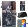 KENHONER Custodia per Xiaomi Redmi 9C NFC/10A, gatto e tigre | Portafoglio Pelle PU, Magnetica, Resistente Agli Urti, Scomparto Carte Credito, Pieghevole, Flip Libro, Motivo