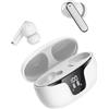 BLAYS Auricolari Bluetooth con Custodia Display LED (Bianco) | Suono Hi-Fi Stereo, Microfono Integrato, Display LED Doppio, Lunga Durata 35 Ore, Ricarica USB-C