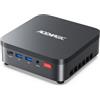 ACEMAGIC Mini PC AMD Ryzen 5 PRO 7640HS ,16GB RAM 512GB SSD | LAN 2,5 GbE, Wi-Fi 6, supporto triplo 4K (HDMI 2.0/DP 1.4/USB-C), Windows 11 Pro, ideale per smart working