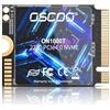 OSCOO Unità interne a stato solido NVMe M.2 2230 PCIe Gen4x4 3D NAND da 1TB | Fino a 5200 MB/s di lettura e 4000 MB/s di scrittura, disco rigido SSD compatto ad alta velocità per laptop, mini PC