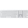 OMOTON Tastiera Bluetooth per Apple Mac, Italiano Layout, Bianco | Tastiera Wireless per Macbook Pro/Air, iMac, iMac Pro, Mac mini, Ricaricabile, con Numerico, Multi-Dispositivo, Ergonomico