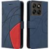 XINNI Cover Protettiva per Motorola Moto G77 Case | retrò Cellulare Custodia Libro Antiurto in Flip Pelle PU/TPU