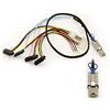 KALEA-INFORMATIQUE Cavo SAS MiniSAS da SFF-8088 a SFF-8482. Lunghezza 1M, Mini-SAS esterno a 26 pin SFF8088, SAS interno a 29 pin SFF8482.