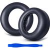 Aurivor Cuscinetti auricolari in pelle proteica, ricambio per cuffie Sony Pulse 3D PS5 (blu notte)