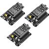 Heemol 3 set per NodeMCU per ESP32-DevKitC scheda di sviluppo CH340 Chip con ESP32 Breakout Board, 2,4 GHz WLAN WiFi Bluetooth Module USB C