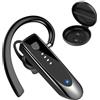 Atheewon Auricolare Bluetooth Singolo con Doppio Microfono V5.4 Auricolari Bluetooth con 20 Ore Di conversazione, 180 Ore in Standby, cuffie bluetooth con Gancio Girevole per Guida/Lavoro/Business (Nero)