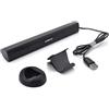 AUELEK Altoparlanti per Computer USB,Mini Altoparlante Soundbar Computer con Alimentazione USB, Altoparlanti per PC Audio Stereo con Base e Clip-on per PC Desktop Laptop PS4 Cassa Counter- Plug and Play