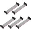 QUARKZMAN 5Pz Cavo a Nastro Piatto Flessibile passo2,54mm L10cm W20mm 16pin | FC a FC, Grigio, Cavo a nastro piatto flessibile Connettore IDC, Filo per Computer, display Led, Dvd, Stampante