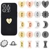 arricraft 20 pezzi anello per cellulare, fiocco fiore cuore adesivo in metallo supporto per cellulare anello loop supporto cuore gancio charm per custodia cellulare fai da te forniture