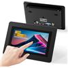 Aurevita Mini monitor HDMI da 7 pollici, monitor VGA portatile con AV BNC, schermo LCD 1024 × 600 con touch screen, altoparlanti integrati, angolo di visione IPS a 178°, display multifunzione per Raspberry Pi