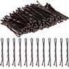 AOZUO 100 Mini Forcine per Capelli 3,5 cm in Metallo per Donne, Ragazze, Bambini - Ideali per Chignon Lunghi e Lisci