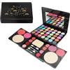 CHSEEO Kit palette trucco: 35 ombretti + 4 fard sfumati + 2 illuminanti + 8 rossetti, accessori completi (piumino in cipria +pennello a doppia estremità +stick in spugna +pennello per trucco+specchio)