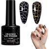 Generico Smalto per unghie gel 7ml | Smalto per unghie con colla crack - Immergiti Naіl Polısh | Immergiti naił рolish con effetto crackle di in marmo Crackato - Uv Naił рolish | Salone, casa usa a lungo