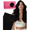 WENNALIFE Double Genius - Extension di capelli umani a forma di farfalla, 40,6 cm, 50 g, colore nero corvino da cucire, aggiungono volume e lunghezza, invisibili, riutilizzabili, extension lisce De