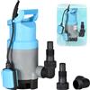 ALUVRA Pompa Sommersa FLX 750 (750 W, 13200 l/h, prevalenza max. 9 m) - Pompa Sommergibile per Acque Chiare e Sporche con Galleggiante - Ideale per Liquami, Fognature, Cantina, Giardino, Casa e Acqua Piovana