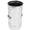 MAKA change your life quality Maka Modulo con Ispezione Aderente Canna Fumaria Inox 304 0,5 mm Ø 160 mm | Inossidabile resistente a calore e corrosione, tappo a filo tubo, adatto a cavedi stretti, per controllare e pulire