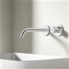 EMKE Miscelatore Lavabo Incasso, Cromato, Rubinetto a 2 Fori con Aeratore, Miscelatore da Bagno Incassato, 281x140x65 mm,Rubinetto bagno