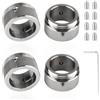 SJUNJIE 4 Pezzi Adattatori per Valvola di Riscaldamento Set M30x1,5 | Kit di Conversione Termostato con Chiave Esagonale e Viti Adapter in acciaio inox 304 Adattatore con Chiave Esagonale