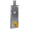 PREFER - Serratura per Basculante/Garage con Cilindro a Profilo Europeo, Interasse 70 mm - Sicurezza per Garage Montaggio Centrale e Chiusura Superiore Robusta