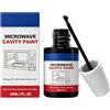 Generisch Pittura per forno a microonde, 30 ml, per alimenti, resistente al calore | Vernice per riparazione elettrodomestici, sicura per uso alimentare, resistente al calore, finitura nera, volume 30 ml