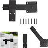JYYWTSI Chiavistello 15,2 cm, Catenaccio Porta in Acciaio con 7 Viti | Chiavistello scorrevole resistente con montaggio orizzontale o verticale, installabile a destra o sinistra