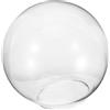 RORPOIR Paralume Globo in Vetro Trasparente 15x15x15cm Ricambio Luce | Installazione Semplice, Forma Semplice e Delicata, per Lampadario, Sospensione, Applique e Uso Domestico