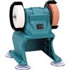 Sxhlseller Mini Smerigliatrice da Banco per Batterie BL1815-BL1890, Affilatrice per Metalli Senza Fili con Motore da 150 W, velocità 5500 Giri/min e 2 Mole in Corindone Marrone da 70 Mm
