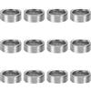 PATIKIL 12pz Spacer in Acciaio M8 Spaziatori Metallici Acciaio per Bulloni | 8mm Id x 11mm Od x 4mm L Vite Distanziale, Distanziatore Rotondo, Acciaio Carbonio, a Vite da 5/16in o M8