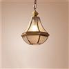 BNWRZCJXY Nordico Creativo Di Lusso E27 Lampadari da Ristorante in Rame Personalità Vintage Hotel Luce a Sospensiin Vetro Semplice Lampada a Sospensiregolabile Luce a Sospensiportalampada E27 Lampada