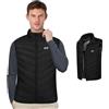 Journeyside Gilet Riscaldato Uomo Donna con 3 Temp 11 Elementi Riscaldanti | Elettrico Giubbotto Riscaldato Uomo,USB Giacca Riscaldante per All'aperto, Aumentare il Calore (Batterie Non Incluse)