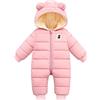 Generisch pagliaccetto caldo tuta da neve con cappuccio piumino per ragazzi tuta outwear giacca bambina cappotto imbottito