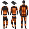Generic Tuta Riscaldante for Il Corpo Donna Uomo, 42 Zone USB Intimo Termico Riscaldata Intelligente, con 2 PCS 7.4V 10000mAh Batteria, per Sci Freddo, Pesca, Ciclismo