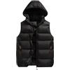 JIEDOUKEJI Gilet Trapuntato Uomo Giubbotto Smanicato Gilet Imbottito Piumino con Cappuccio Giubbino senza Maniche Giacca Giacchetto Cappotto Smanicato da Uomo Imbottiti Invernale Taglie Forti Inverno Outdoor