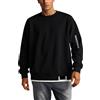 Generisch Felpe Uomo Primavera e Autunno Casual Style Manica Lunga T-Shirt 2 In1 Girocollo Felpa Maglione Uomo