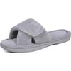 EFRJUWI Pantofole Pelose Da Donna Morbide In Memory Foam Con Punta Aperta In Peluche Antiscivolo Sandali Interno In Spugna Regolabili