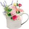 Generico Vaso Vintage - Rustica In Metallos Bianco, Contenitore Per Fattoria Shabby | Chic, Vasos D'arte Vintage | Creatives Design Moderno Di Fiori Zincato Decorazioni Rustiche Per L'ingresso D