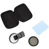 EffiFish Filtro CPL a clip da 52 mm per fotocamera del telefono, lenti polarizzanti HD per eliminare i riflessi e migliorare i colori, per iPhone e smartphone Android, nero (CPL da 52 mm)