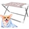 Generico Foldable Pet Grooming Hammock, Detachable Dog Cat Bathing Stand, Breathable | Feature Detachable Mesh Design And Foldable Frame, This Pet Grooming Hammock Supports Quick Assembly. Breathable Quick-dry