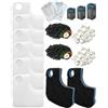 beaufan Kit di supporti filtranti compatibile con OASE 94689 BioMaster² Thermo 250 | Set di 16 tappetini filtranti bianchi, tappetini filtranti grossi, anelli in ceramica per filtraggio biologico e fisico