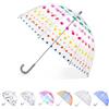 totes - Ombrello trasparente per bambini con manico facile da impugnare, Pois., Bambini - baldacchino da 96,5 cm, Ombrello trasparente con baldacchino a cupola, design leggero