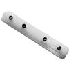 GARDINIA Connettore per binario per tende in alluminio Lucy, plastica, bianco, 1 pezzo