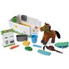 Melissa & Doug Set da Gioco per la Cura dei Cavalli Cibo e Toelettatura