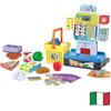 VTech Il Mio Supermercato Interattivo Cassa Giocattolo Italiano 3-7 Anni | Registratore di Cassa, Scanner e Pagamento Contactless, Schermo LCD, 60 Accessori, Lingua Italiana, Batterie Incluse