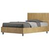 BS COM Letto una piazza e mezza senza rete 120x190 testata dritta quercia