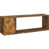 vidaXL Mobile TV Rovere Fumo 100x24x32 cm in Legno Multistrato