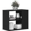 vidaXL Credenza Rovere Nero 60 x 30 x 50 cm Legno ingegnerizzato | Ha due scomparti spaziosi per tenere il tuo soggiorno in ordine Abbastanza grande per tutte le tue cose,